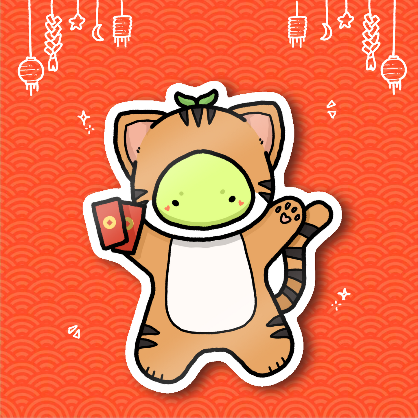 "year of the tiger" sticker