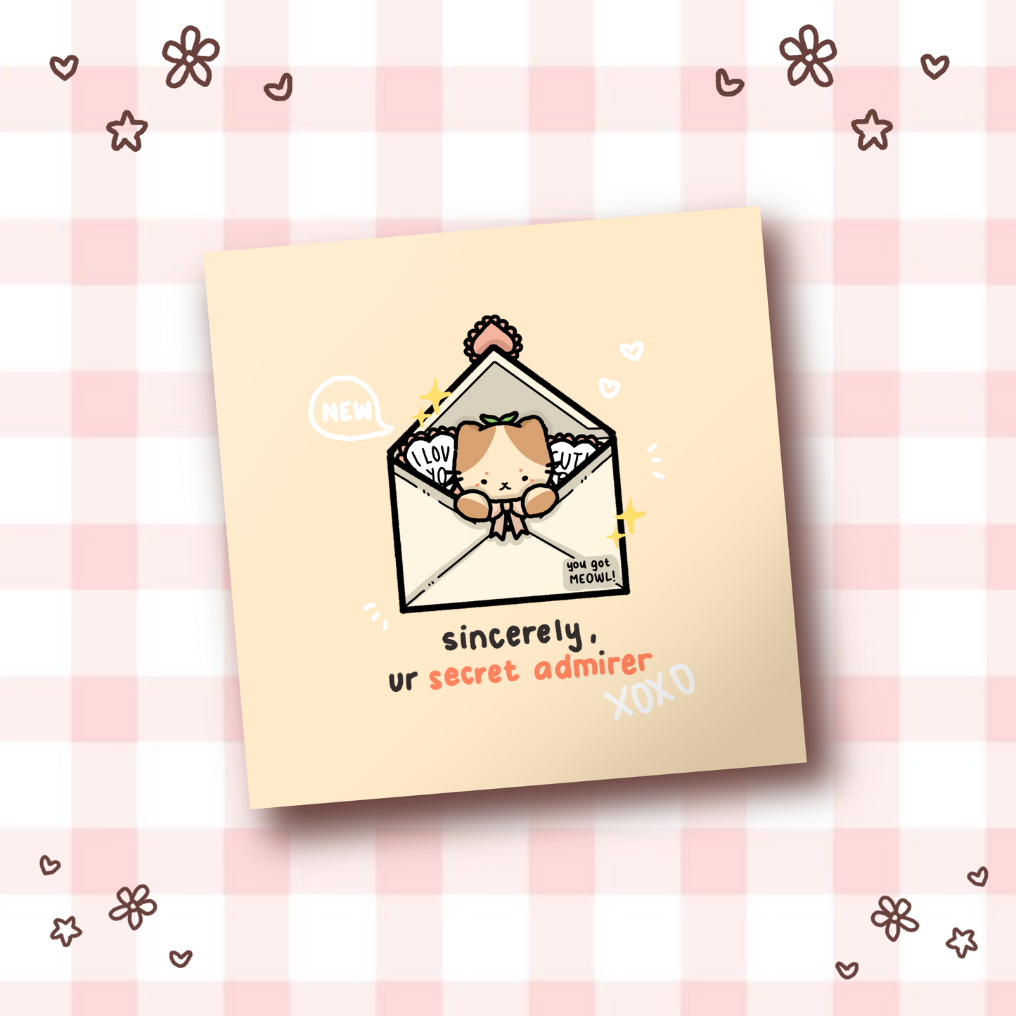 "secret admirer" print