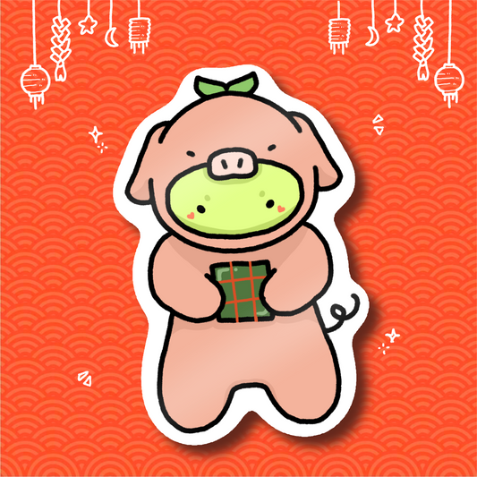 "year of the pig" sticker