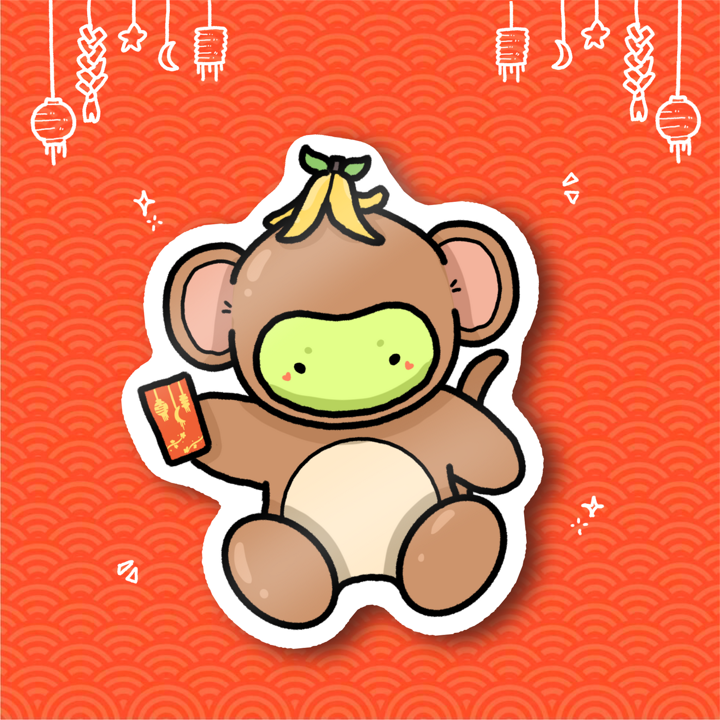 "year of the monkey" sticker