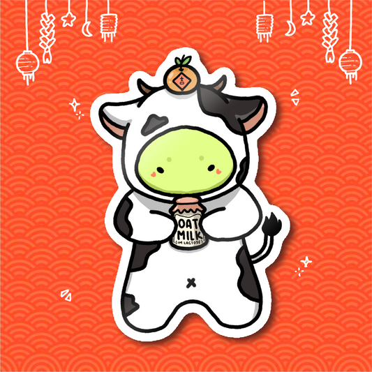 "year of the ox/cow" sticker