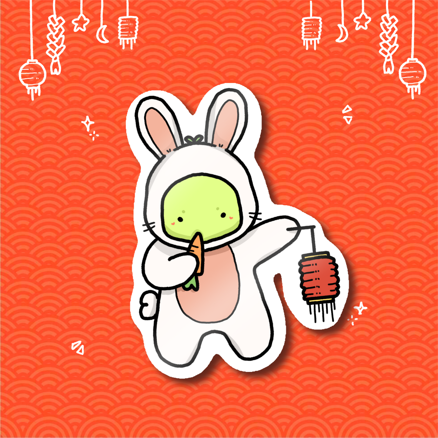 "year of the rabbit" sticker