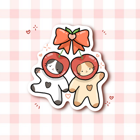 "cherry cats" sticker