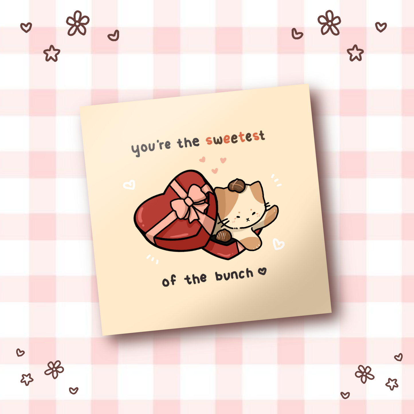 "you're the sweetest" print